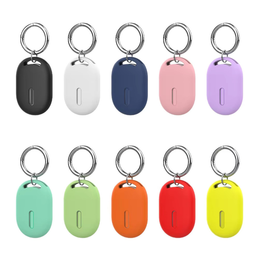 Xiaomi Silikon-Schutzhülle für Tag Tracker in Weiß mit Metall-Schlüsselring - Bild 5