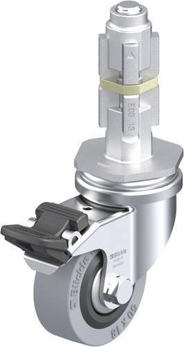 Blickle LRA-VPA 50G-FI-FA-E03 Lenkrolle mit Feststeller in Grau, Schwarz und Silber, Rad-Durchmesser: 50 mm, Tragfähigkeit: 40 kg - Bild 1