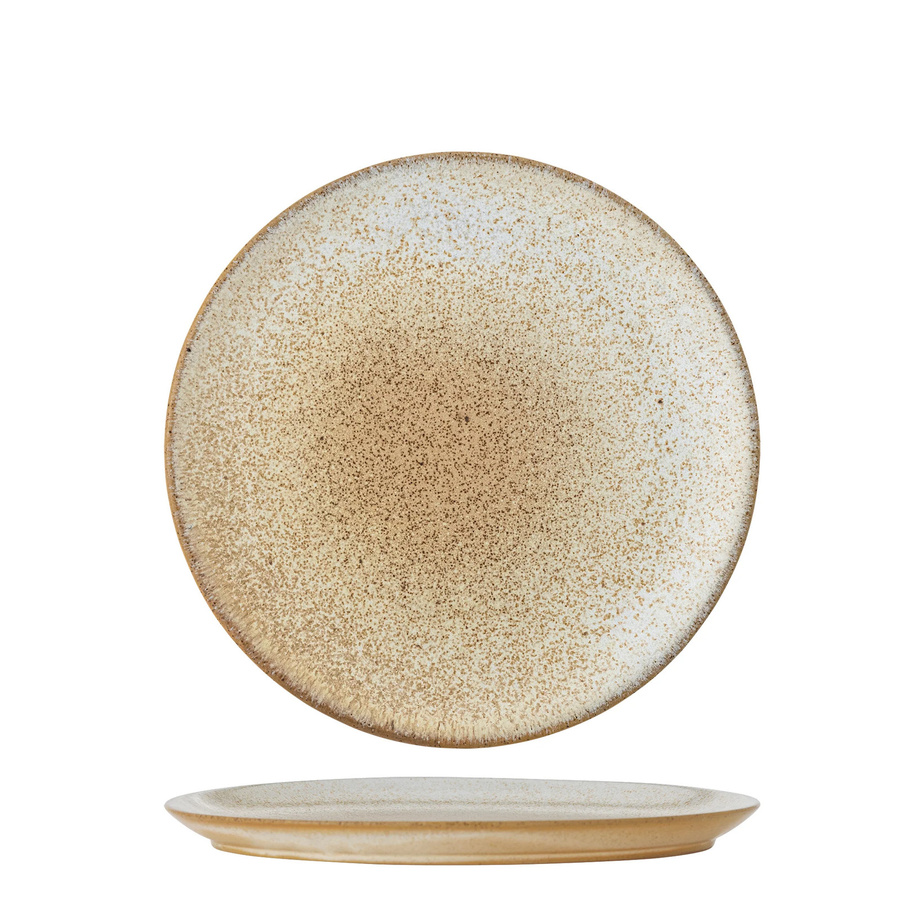 Bloomingville Teller aus Steingut Paula Natur Durchmesser: 20 cm - Bild 1
