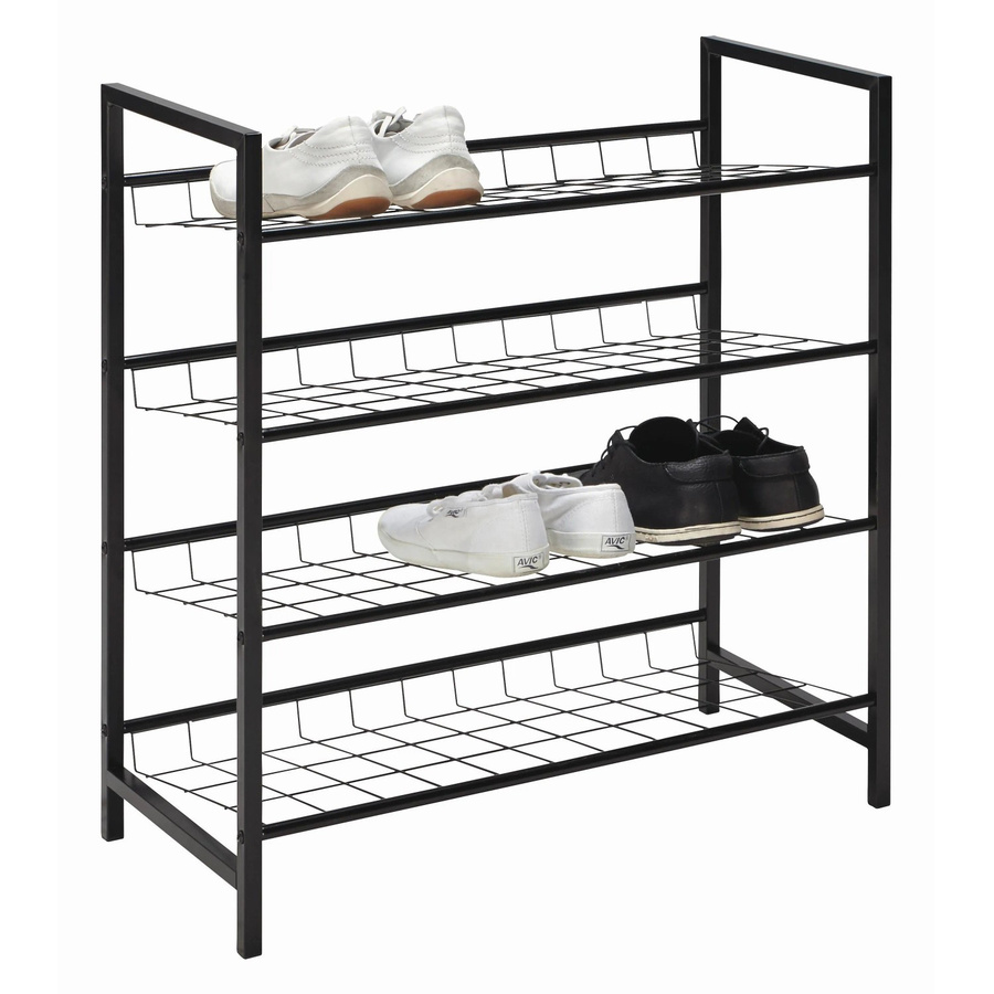 Mömax Schuhregal aus Metall in Schwarz, modern und freistehend, B/T/H: 70 x 30 x 63 cm - Bild 2