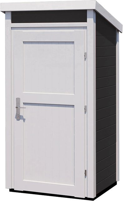 WEKA Gartenhaus 367 Pultdach in Anthrazit mit Holzmaserung, Breite: 102 cm, Tiefe: 95 cm - Bild 1