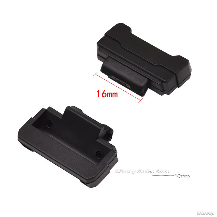 HQstrap Uhrenarmband Silikon, 16 mm, Schwarz - Bild 4