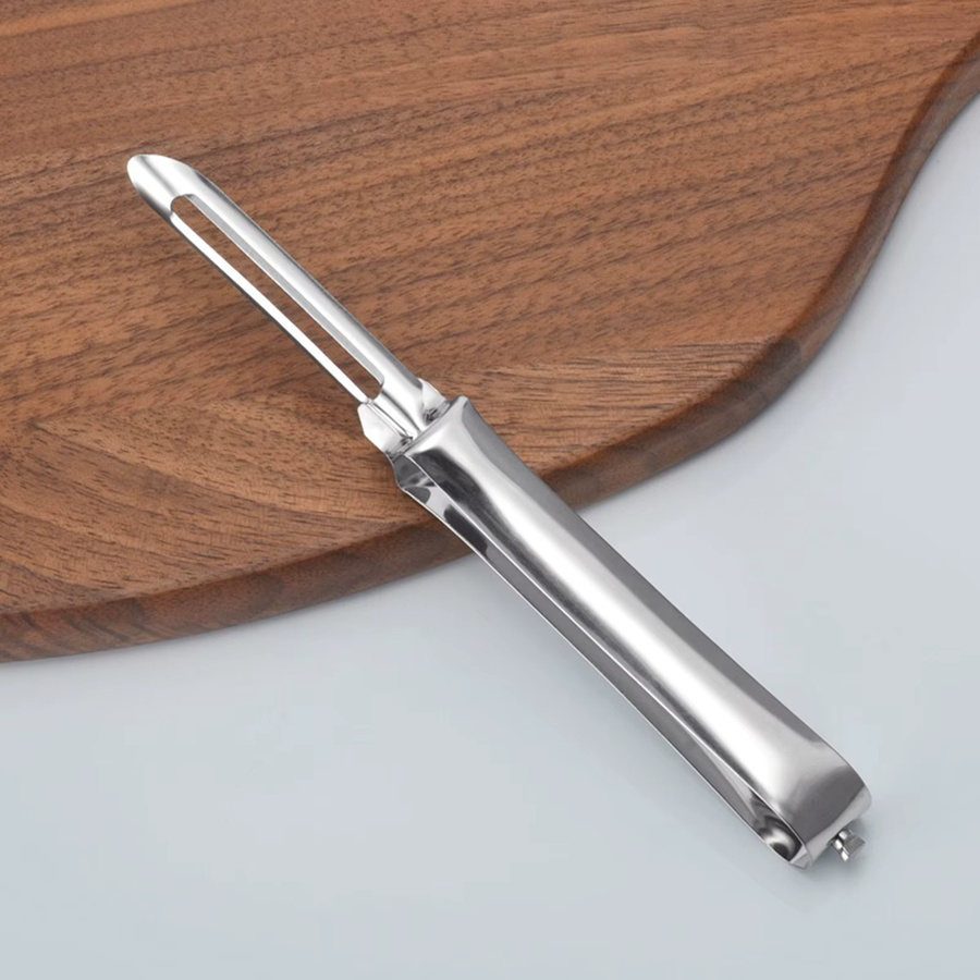 ACRDDK Edelstahl Gemüse Schäler mit Dual-Klingen in Silber - Bild 2