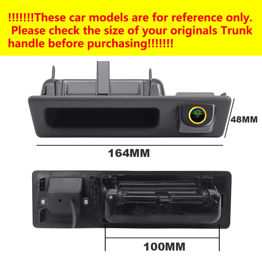SMARTOUR Rückfahrkamera Full HD 1080P CCD für BMW X1 X3 X4 X5 F30 F31 F34 F07 F10 F11 F25 F26 E84 in Schwarz - Bild 2