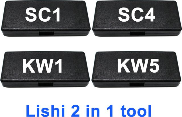Lishi 2 in 1 Pick & Decoder Schlosser Werkzeug für sc1 sc4 kw5 kw1 kw14 in Schwarz - Bild 1