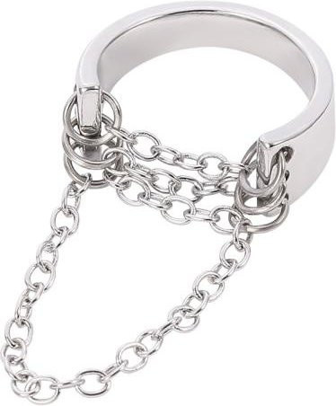 YIRAN Jewelry Ring Multi Layer Quasten, Schwarz & Silber, Unisex - Bild 1