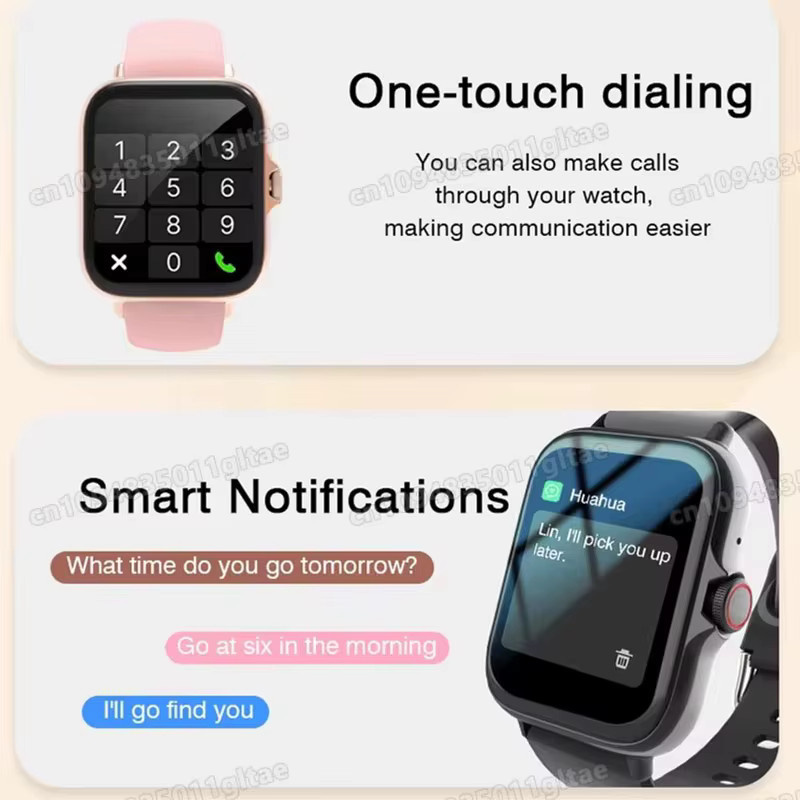 Ola Esporte Smartwatch, Silikon, Schwarz, Pink, Unisex, Schrittzähler - Bild 2