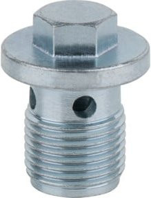 KS Tools Ölablassschraube mit Sechskant-Außenprofil, Farbe Silber, 25er-Pack, M18 x 1,5 x 21 mm, Breite: 13 mm - Bild 1