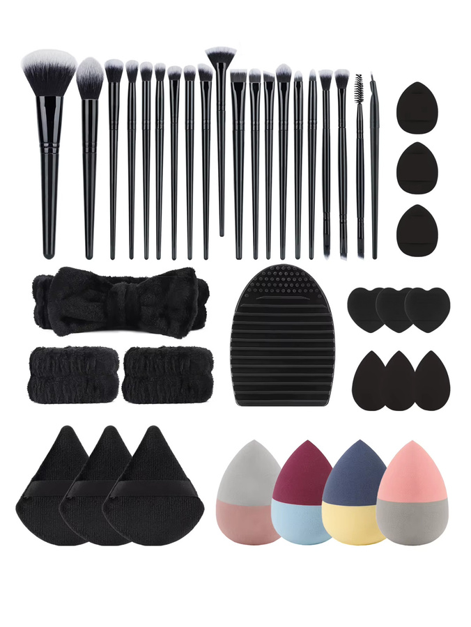 RANCAI Make-up-Pinsel-Set, 40-teilig, Schwarz, Unisex - Bild 4