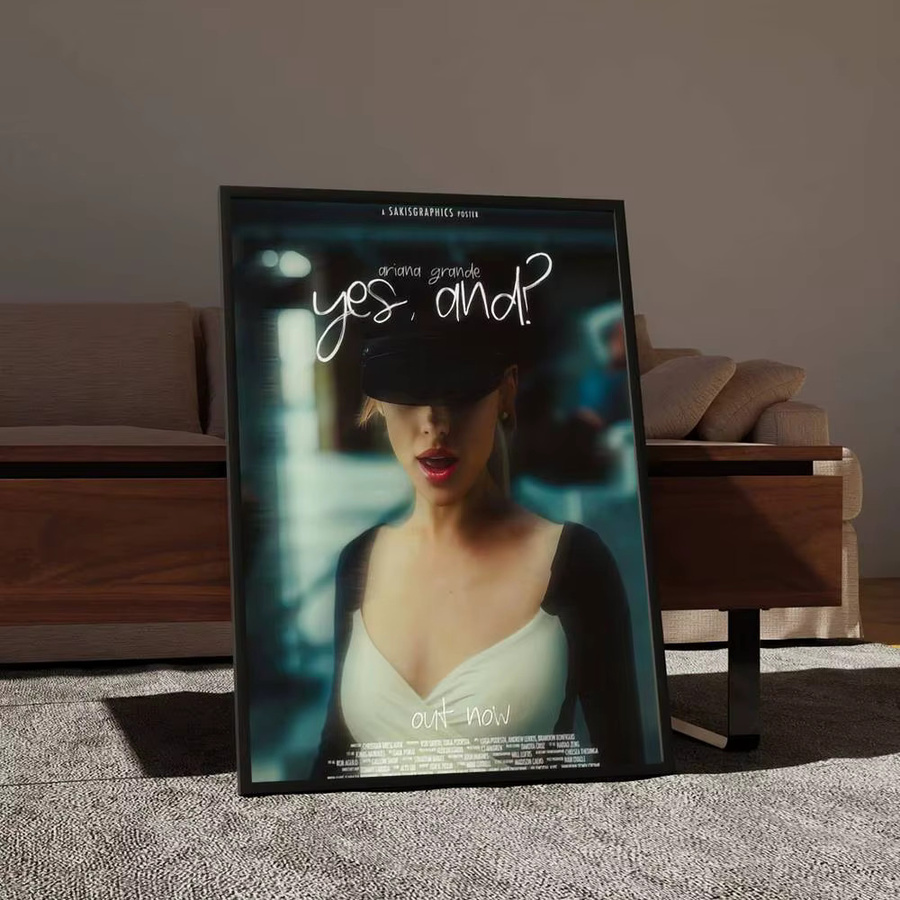A-Ariana Hot Singer Grande Film-Poster als Retro-Aufkleber aus Kraftpapier für deine Wanddekoration in Mehrfarben - Bild 5