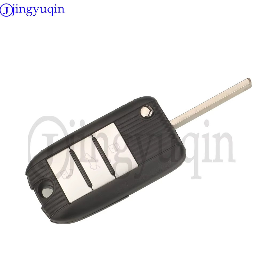 Jingyuqin Klappbares Ersatz-Schlüsselgehäuse mit 3 Tasten für MG HS ZTS ZS MG3 MG6 MG5 RX5 RX8 i5 i6 Roewe RX5 in Schwarz - Bild 2