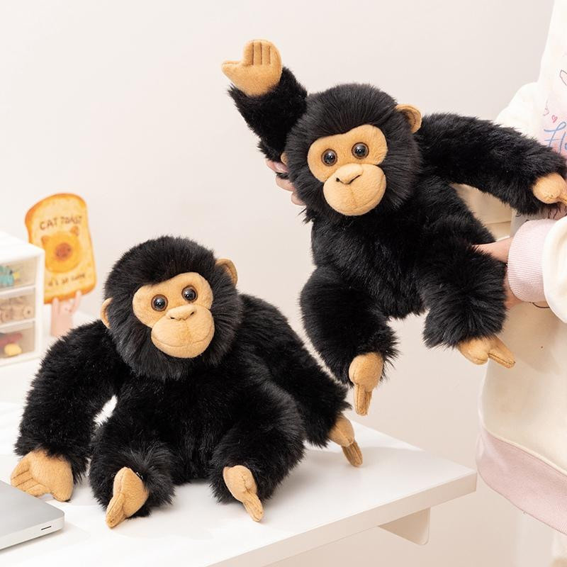 Schwarze Gorilla Plüschtiere, Kuscheltiere, schwarz, 20cm, ab 14 Jahren - Bild 2