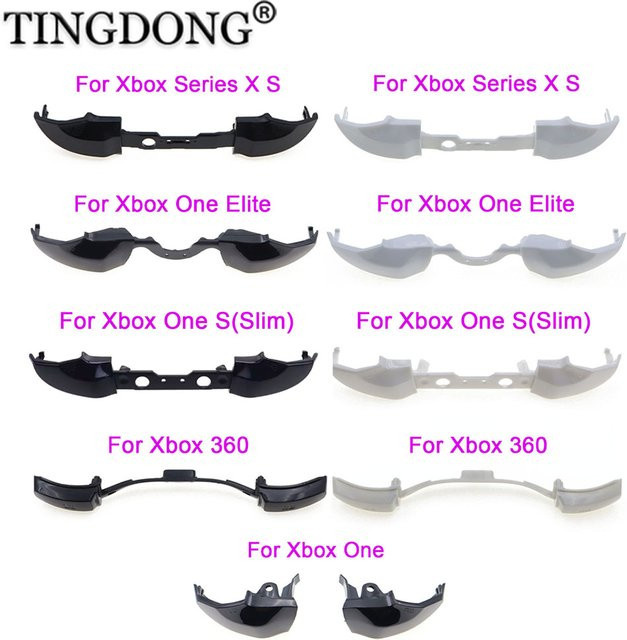 TingDong RB LB Bumper Trigger Button Mod Kit für Xbox One Series S X Slim Elite Controller in Schwarz - Bild 1