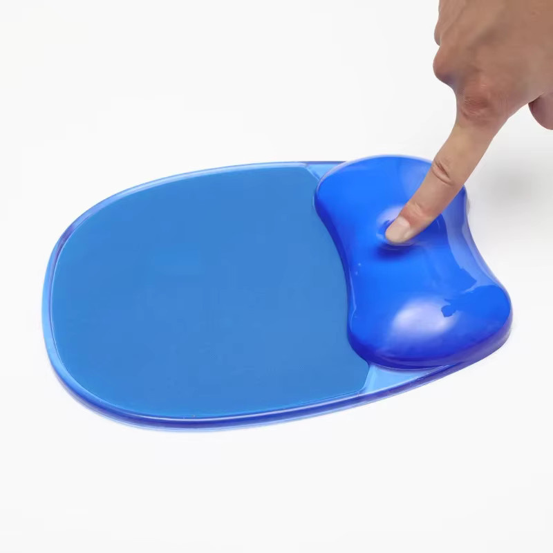 Silikon-Handgelenkauflage aus transparentem Kristall, wasserdichtes und schmutzabweisendes Handgelenkpolster für Gaming und Büro in Pink oder Blau - Bild 1