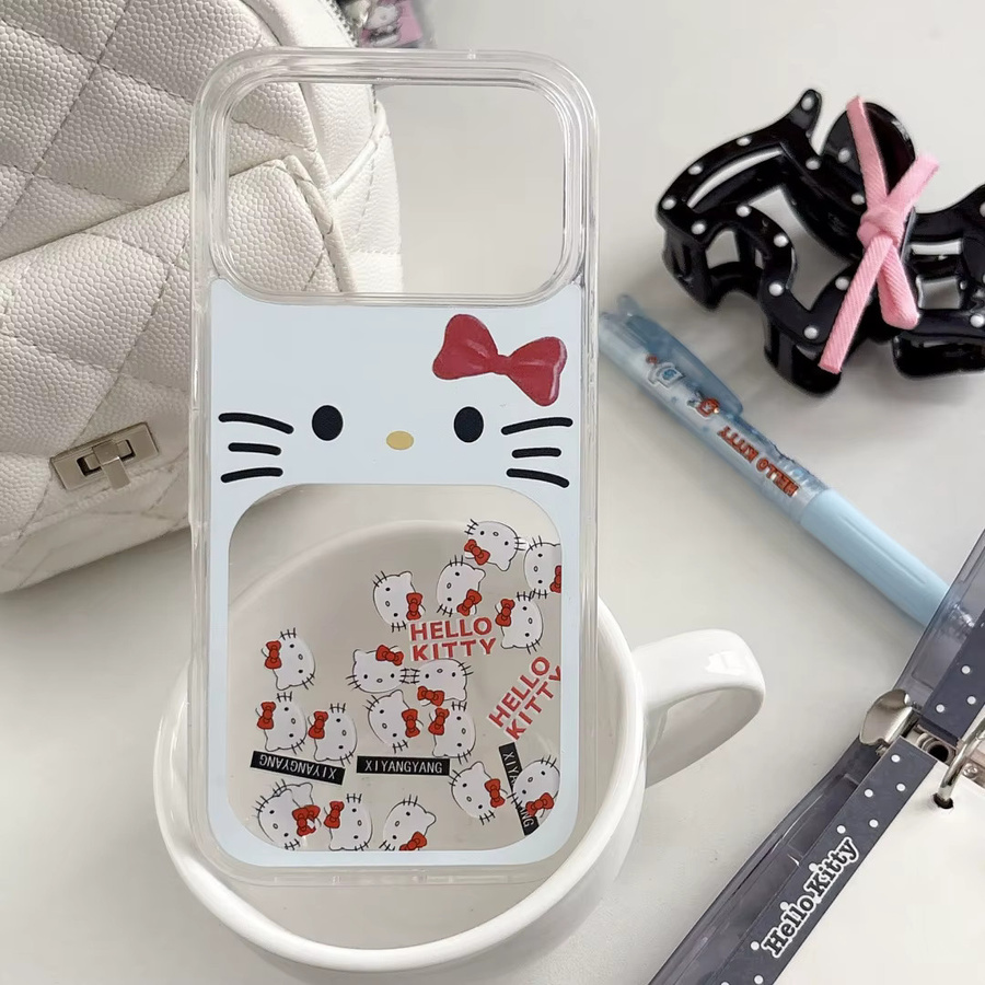Hello Kitty Quicksand Slider Bow Schutzhülle für Apple iPhone 17 16 15 14 13 Pro Max Transparent - Bild 4