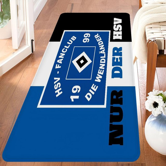 Miniso Hamburger SV Team Teppich, blau, B/T: 60 x 40 cm - Bild 1