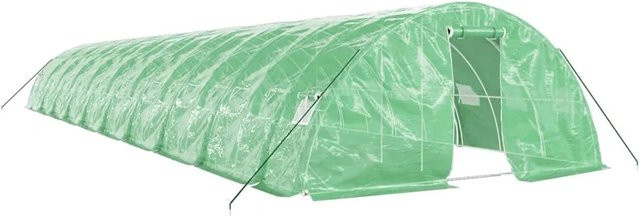 Furnicato Gewächshaus mit Stahlrahmen in Grün, B/T/H: 20 x 5 x 2,3 m, 100 m² - Bild 1