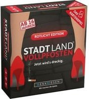 Denkriesen Stadt Land Vollpfosten Rotlicht Edition Kartenspiel ab 16 Jahren - Bild 1