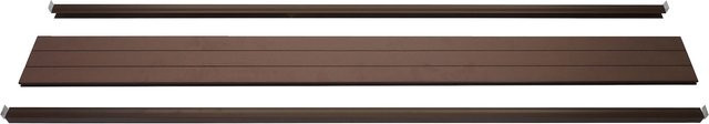 MCW Abschluss-Set für WPC-Sichtschutz Savoie mit Abschlussprofil Windschutz und WPC-Pfosten, braun, Höhe: 180 cm - Bild 1
