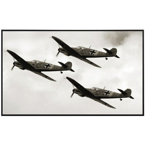 papermoon Infrarotheizung EcoHeat Messerschmidt Me109 in Bunt mit Matt-Effekt, App-Steuerung und Überhitzungsschutz - Bild 2