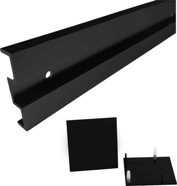 Novadoors Abstand-Set 18,5 mm für Schiebetürsystem Nova 411 in Schwarz aus Aluminium - Bild 1