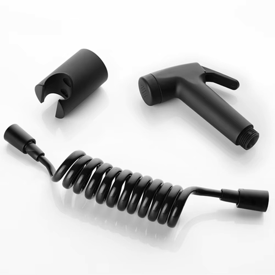 Handheld Spritzpistole Shattaf Kit für WC und Badezimmer aus ABS in Schwarz mit G1/2 Anschluss - Bild 6