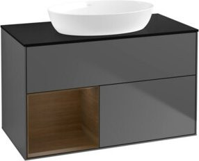 V&B Waschtischunterschrank Finion 100 in Anthrazit, Breite: 100 cm, Tiefe: 50,1 cm, Höhe: 50,1 cm - Bild 1
