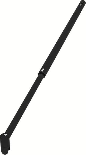 Duschparadies Stabilisierungsstange für Walk-in Duschen aus Aluminium, Schwarz, ausziehbar 70-120 cm, für 6-10 mm Glas Seitenwand - Bild 1