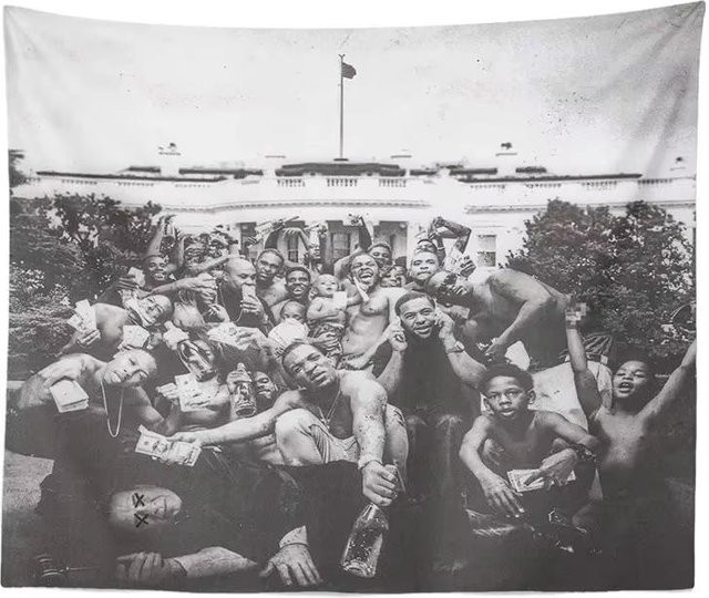 Kendrick Lamar To Pimp A Butterfly Dekorative Wandteppich Wandbehang von JMG Household Supplies, Mehrfarbig, Breite: 200 cm, Höhe: 150 cm - Bild 1