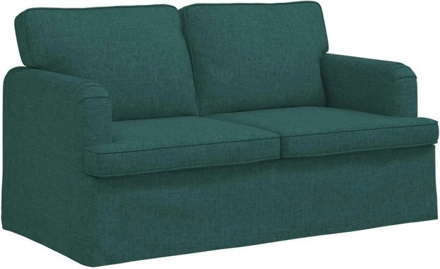 vidaXL Sofa Dunkelgrün mit Stoffbezug und Metallrahmen B/T/H: 144 x 80 x 85 cm - Bild 1