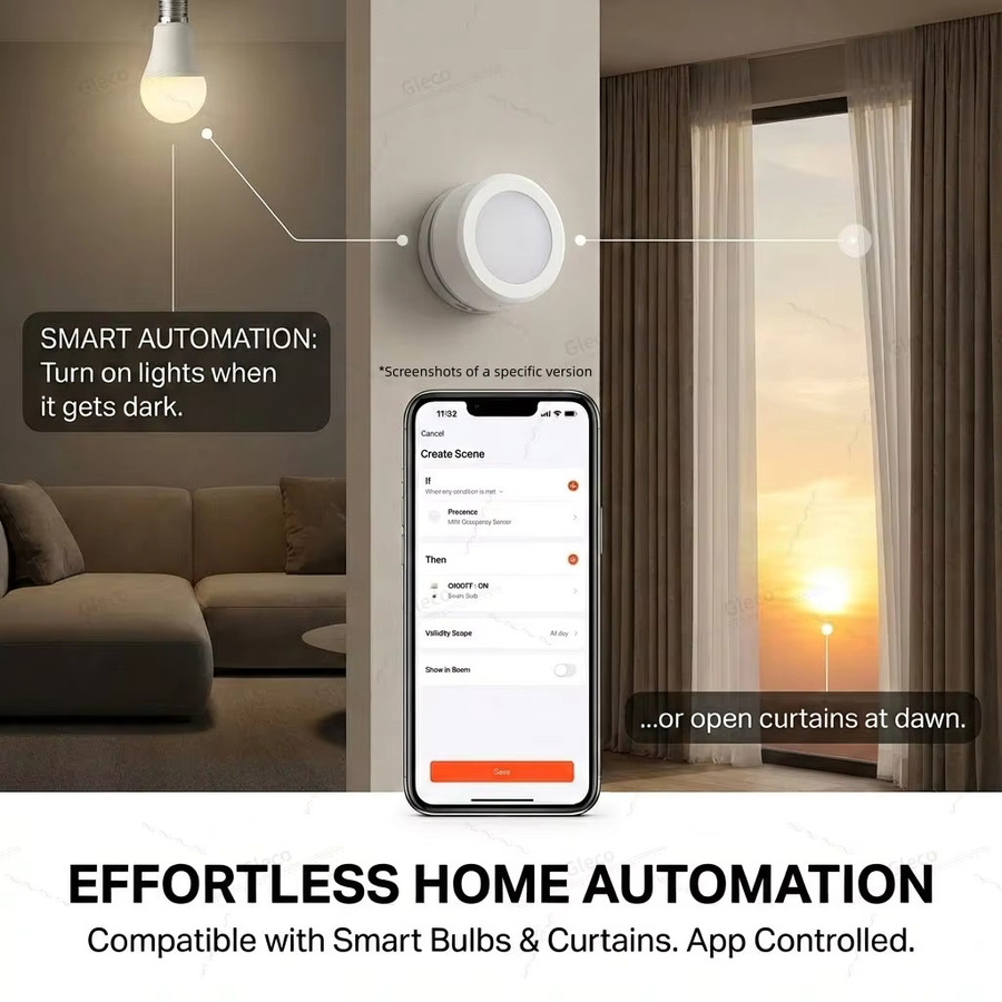 Tuya Zigbee Lichtsensor Luxmeter zur Helligkeitsmessung, kompatibel mit Smart Life und Tuya App, Farbe: Weiß - Bild 5