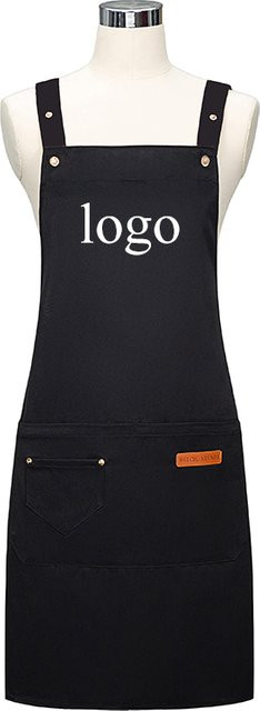 Wasserdichte Designer Schürze von YxFeiluom in Rot für Barista, Kellner und Maniküre, Unisex - Bild 1