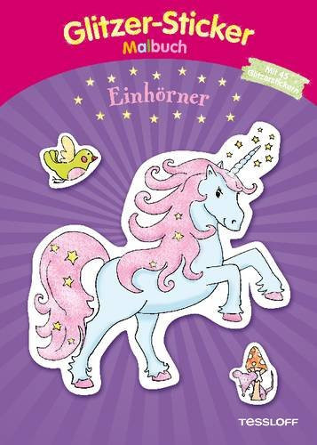 Glitzer-Sticker-Malbuch Einhörner mit ISBN 978-3-7886-3867-2 - Bild 1
