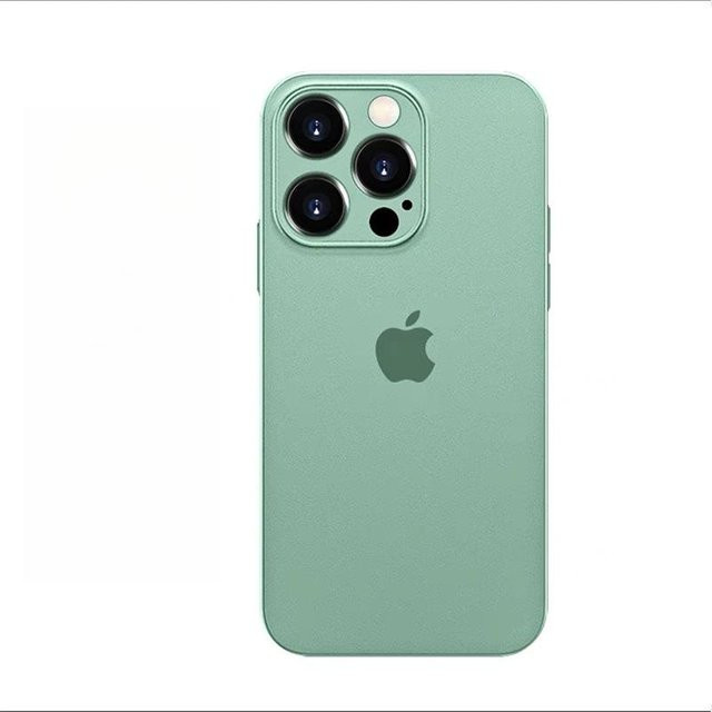Transparente Handyhülle für Apple iPhone 15 Pro Max und iPhone 14 Pro mit mattem Finish und Rundumschutz - Bild 1