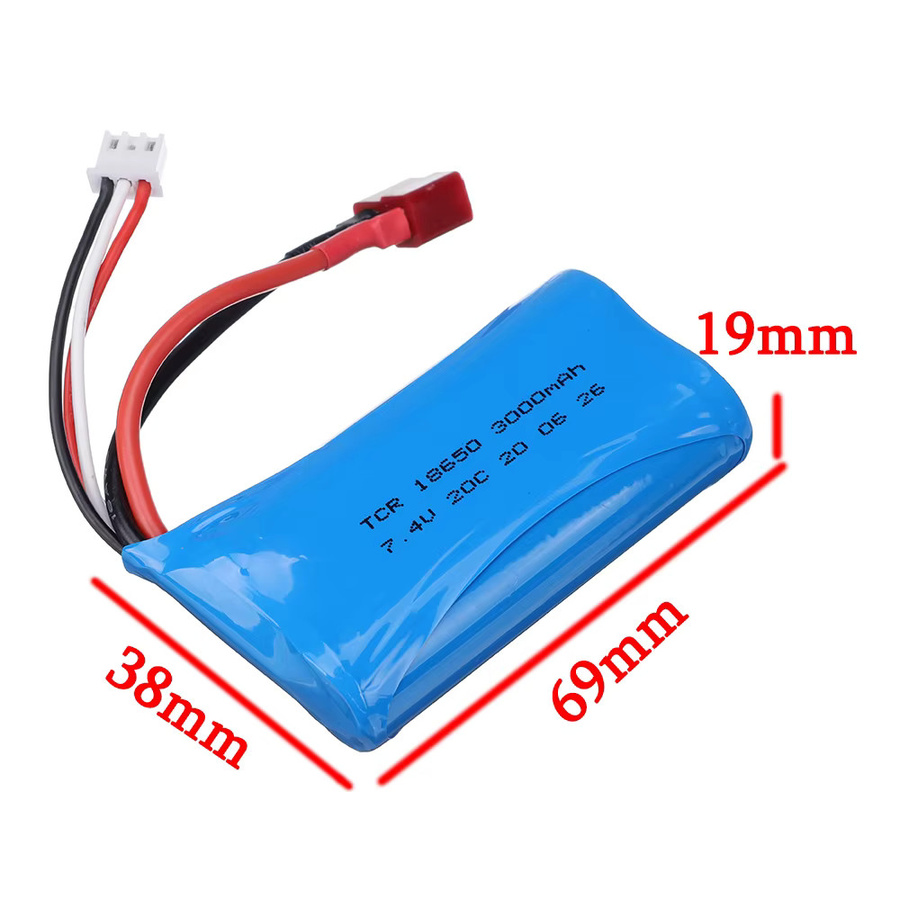 GAOLAG 2S Li-Ion Akku 7,4 V 3000 mAh Blau für R/C Spielzeug Auto Teile (18650) - Bild 2
