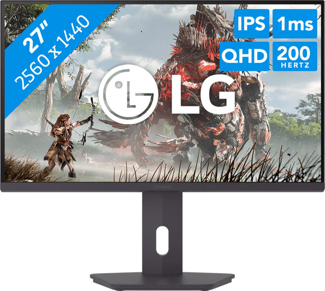 LG UltraGear 27G610A-B Gaming Monitor, 27 Zoll, Schwarz, QHD, IPS, 200 Hz - Bild 3