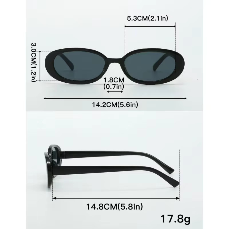 CAIPAI Korrektionsbrille, oval, Vollrand, Kunststoff - Bild 3