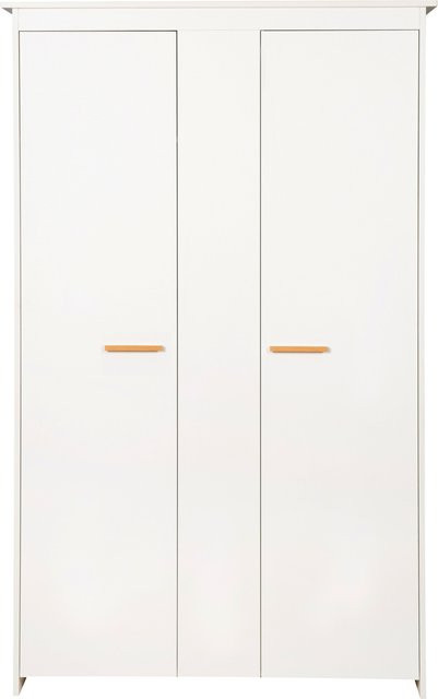 ROBA Kleiderschrank Anton 2-türig in Weiss für Schlafzimmer, Kinderzimmer und Babyzimmer - Bild 1