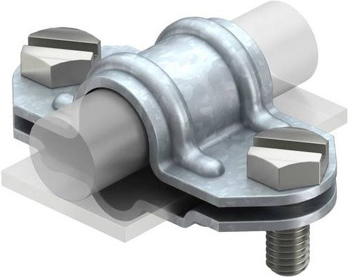 OBO Bettermann 5336007 226 8-10 Montagezubehör aus Edelstahl in Silber, 20 Stück - Bild 1