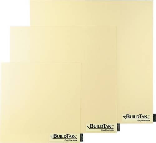 BuildTak Druckbettfolie PEI in Beige für FDM-Drucker, Breite: 114 mm, Tiefe: 114 mm - Bild 1