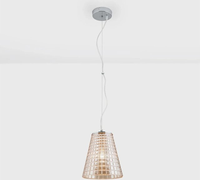 Orion Leuchten Hängeleuchte Dino Amber in Chrom und Glas, dimmbar, E27 - Bild 1