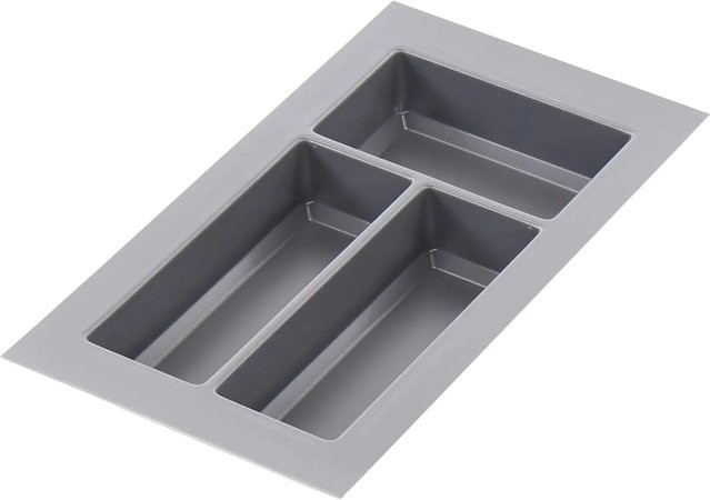 Agoform Besteckeinsatz Classico aus Kunststoff in Schiefergrau, B/T/H: 44,0 x 24,0 x 5,05 cm - Bild 1