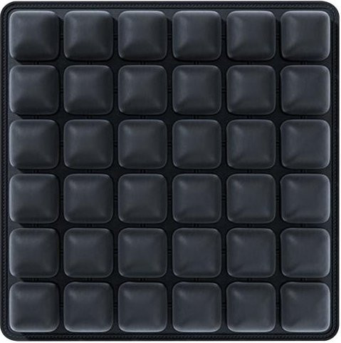 Aufblasbares Sitzkissen Home Textile Star Reisekissen mit eingebauter Luftpumpe und 36 Zellen in Schwarz - Bild 1