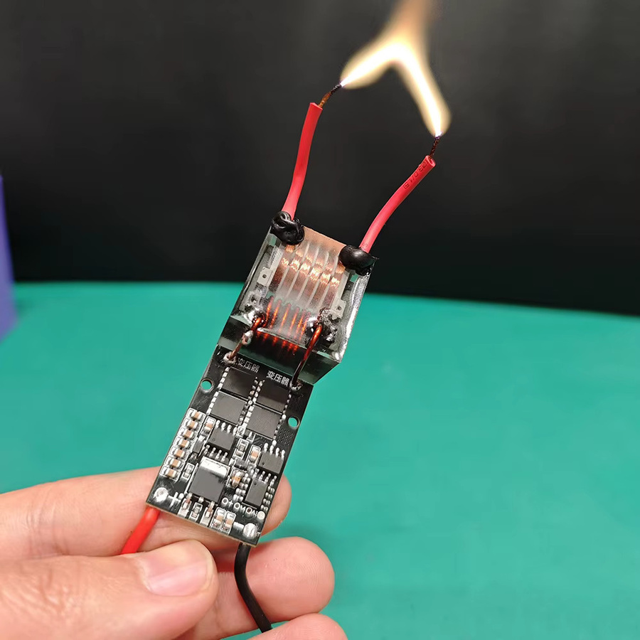 diymore Hochspannungsmodul Lichtbogenzünder DC 6-15V zu AC 70W 10kV-25kV in Schwarz - Bild 6