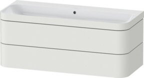 Duravit Möbelwaschtisch-Unterschrank Happy D.2 Plus in Nordweiß matt mit 2 Schubladen, Breite: 117,5 cm, Tiefe: 49 cm - Bild 1