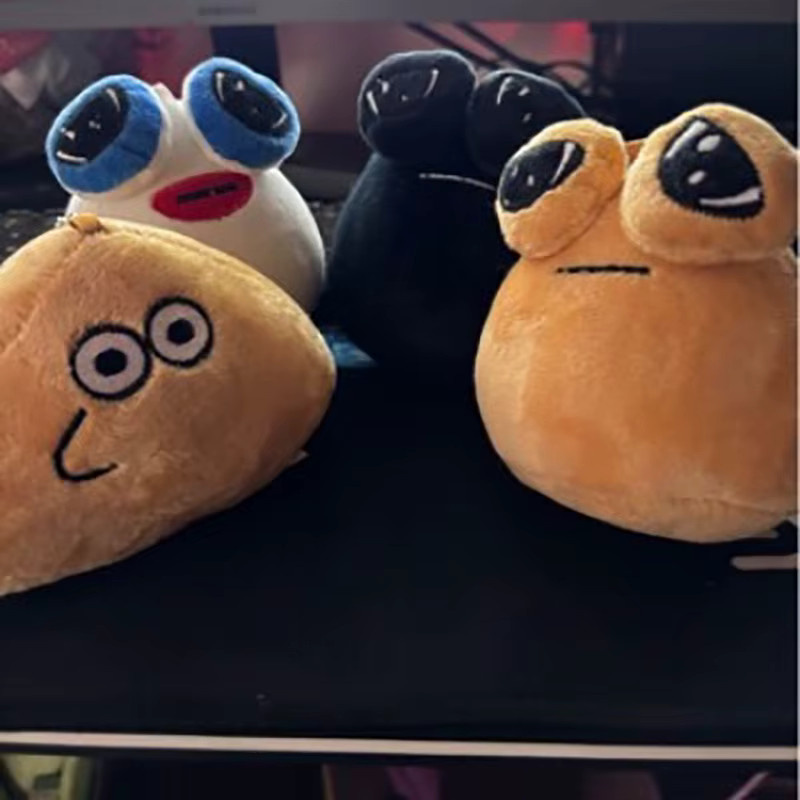 YUMEI Pou Alien, Plüsch-Schlüsselanhänger, Weltraum, 4er Set - Bild 4