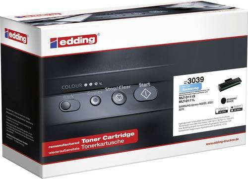 Edding Tonerkartusche kompatibel mit Samsung MLT-D111S, Schwarz - Bild 1