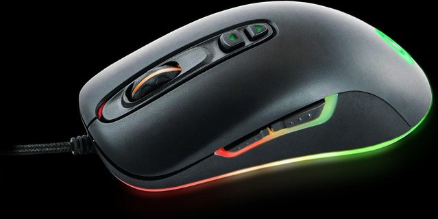 QPAD DX80 Gaming-Maus in Schwarz mit 8000 DPI und USB-A Anschluss - Bild 1