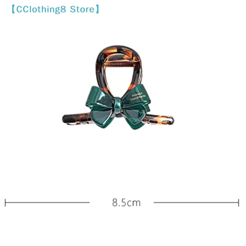 Koreanische Kontrast-Haarspange mit Schleife und Heißprägung-Buchstaben, 1/2 Stück - Bild 2