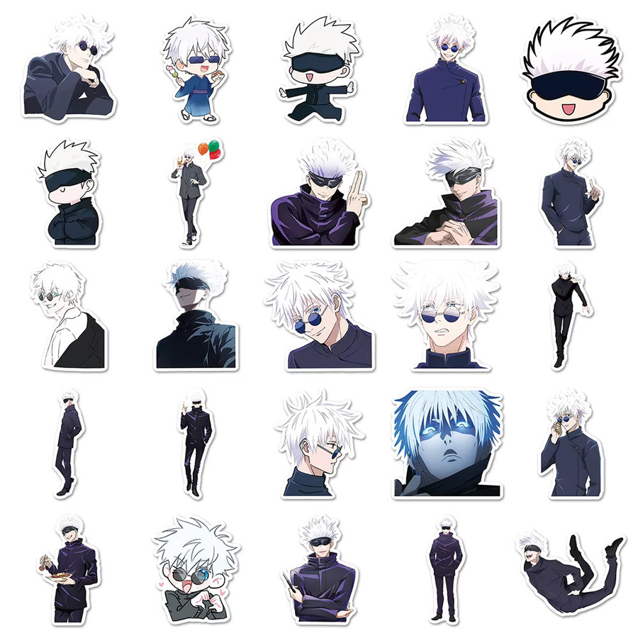 Bandai Jujutsu Kaisen Satoru Gojo Anime Aufkleber, Bunt / Mehrfarbig - Bild 3